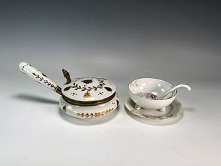NIPPON CONDIMENT DISH 3 PIECE SET AND SILENT BUTLER