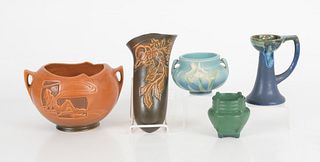 A Group of American Art Pottery