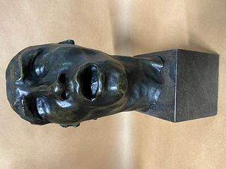 FRENCH BRONZE SCULPTURE AUGUSTE RODIN FACE
