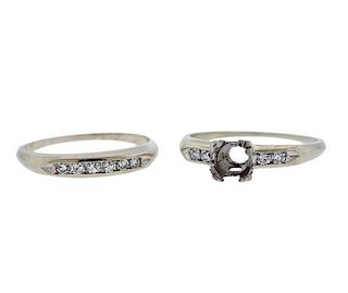 14k Gold Diamond Engagement Wedding Ring Setting