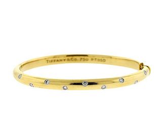 Tiffany &amp; Co Etoile  18k Gold Platinum Diamond Bracelet