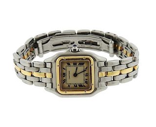 Cartier Panthere 18k Gold Steel Watch