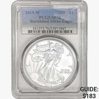 2015-W American 1oz Silver Eagle PCGS SP70 Burnish