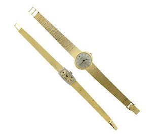Rolex 14K Gold Diamond Manual Wind Lady&#39;s Watch Lot of 2