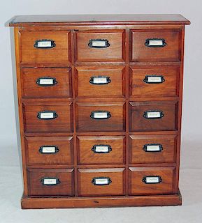 Victorian Pine Apothecary Cabinet
