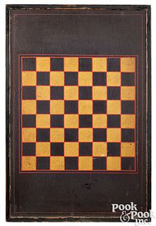 Painted checkers gameboard, late 19th c.