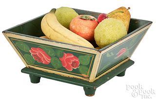 Painted apple box, ca. 1900