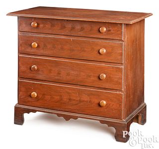 New England painted birch chest of drawers