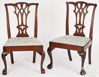 Pair of Centennial Chippendale dining chairs