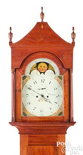 Pennsylvania Federal walnut tall case clock
