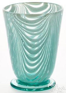 South New Jersey looped glass beaker, ca. 1850