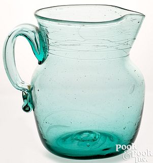 Columbia Glass Works, New Jersey glass pitcher