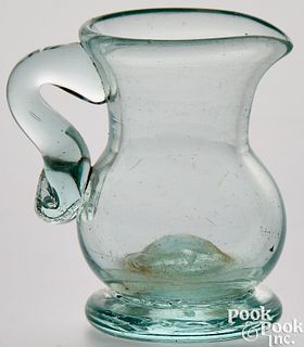 Rare miniature South New Jersey glass creamer
