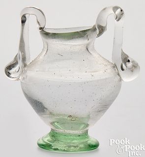 Miniature South New Jersey double-handled vase