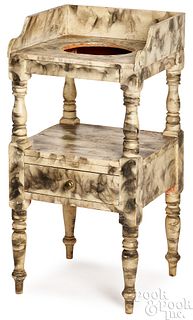 Sheraton painted washstand, early 19th c.