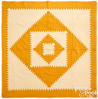 Pennsylvania sawtooth Diamond in a Square quilt