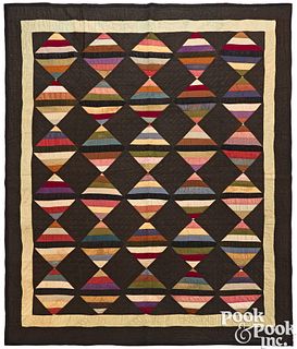 Indiana Amish Rainbow Block patchwork quilt