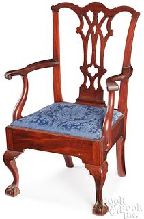 Pennsylvania Chippendale mahogany armchair