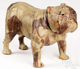 Pennsylvania carved and painted bulldog