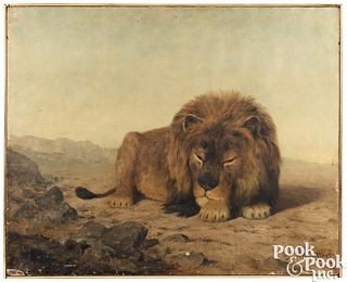 Newbold Hough Trotter, portrait of a lion