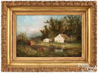 Frederick Spang, oil on canvas landscape