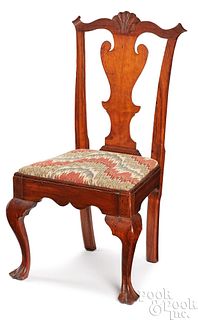 Mid-Atlantic Queen Anne yellow pine dining chair