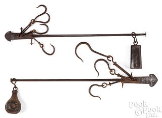 Rare hand-forged iron scale, probably Lancaster