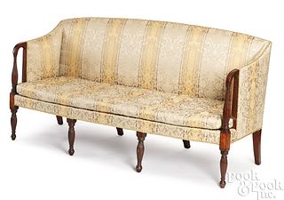 Massachusetts Sheraton mahogany sofa, ca. 1810