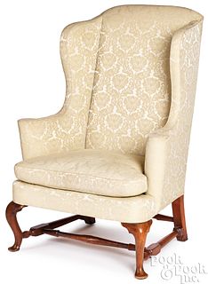 Massachusetts Queen Anne mahogany easy chair