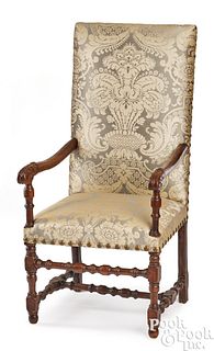 George I walnut armchair, early 18th c.