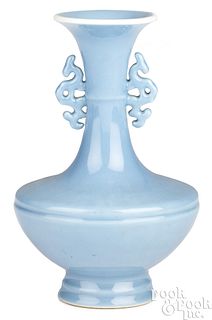 Chinese Clair de Lune baluster vase