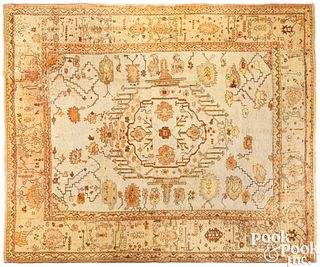 Unusual Oushak carpet, early 20th c.
