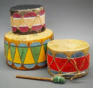 3 Pueblo drums