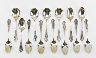 WALLACE "ROSE POINT" STERLING SILVER SPOONS