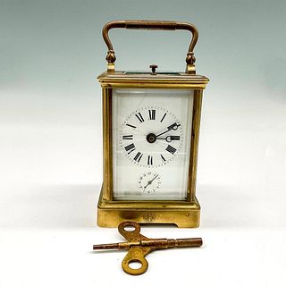 Antique Aiguilles French Brass Carriage Clock