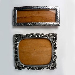 2pc Mexican Pewter Picture Frames