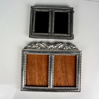 2pc Mexican Pewter Double Picture Frames