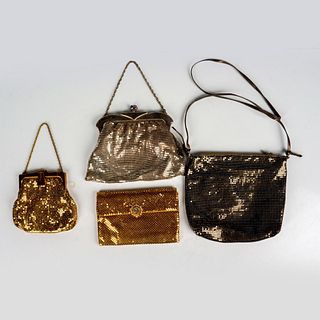 4pc Vintage Whiting & Davis Co. Evening Purses and Clutch