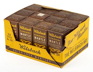 WELSBACH GAS LIGHTING BOX OF MANTLES