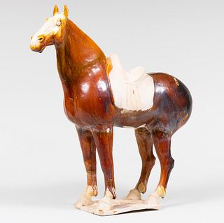 Chinese Tang Pottery Figure of a Horse