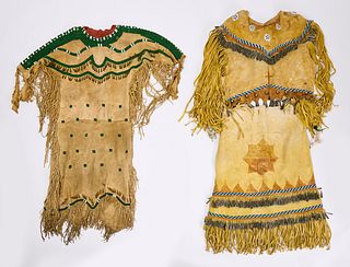 Two Native Hide Dresses
