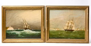 Clement Drew - Pair of Marine Paintings