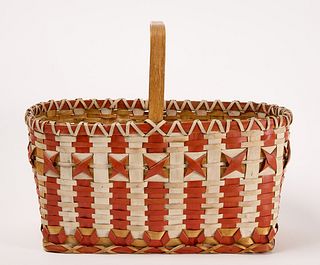 Native Painted Splint Basket