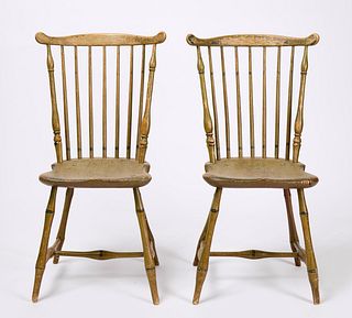 Pair of Windsor Fan-Back Side Chairs