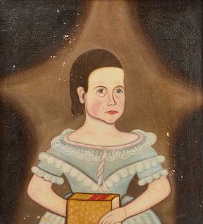 Portrait of a Child with a Yellow Book