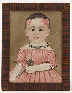 Prior-Hamblin: Portrait of a Child in Pink Dress
