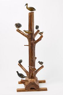 Folk Art Bird Tree