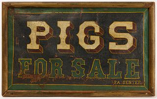 'Pigs for Sale' - Trade Sign