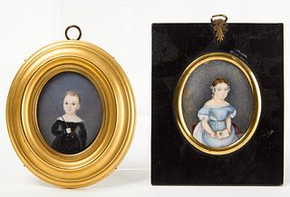 Two Miniature Portraits of Children