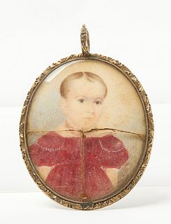Fine Miniature Portrait of a Child